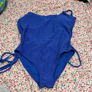 Aerie Blue Ribbed Bikini